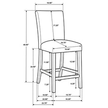 Load image into Gallery viewer, Coaster Paxton 5-piece Round Glass Top Counter Height Dining Set Green