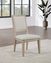 Load image into Gallery viewer, Coaster Trofello Upholstered-Back Dining Side Chair White Washed (Set of 2)