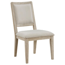 Load image into Gallery viewer, Coaster Trofello Upholstered-Back Dining Side Chair White Washed (Set of 2)