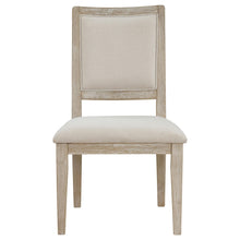 Load image into Gallery viewer, Coaster Trofello Upholstered-Back Dining Side Chair White Washed (Set of 2)