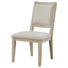 Load image into Gallery viewer, Coaster Trofello Upholstered-Back Dining Side Chair White Washed (Set of 2)