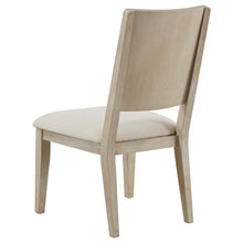 Load image into Gallery viewer, Coaster Trofello Upholstered-Back Dining Side Chair White Washed (Set of 2)