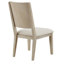Load image into Gallery viewer, Coaster Trofello Upholstered-Back Dining Side Chair White Washed (Set of 2)