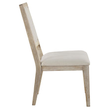 Load image into Gallery viewer, Coaster Trofello Upholstered-Back Dining Side Chair White Washed (Set of 2)