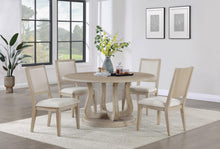Load image into Gallery viewer, Coaster Trofello Upholstered-Back Dining Side Chair White Washed (Set of 2)