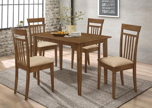 Coaster Robles Chestnut and Tan Dining Set (5 PC)