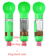 Load image into Gallery viewer, Pet Water Bottle Feeder Bowl Garbage Bag Storage Portable Pet Outdoor Travel 3 In 1 Dog Water Bottle