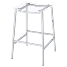 Load image into Gallery viewer, Coaster Jovani Acrylic Backless Bar Stool Chrome (Set of 2)