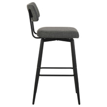 Load image into Gallery viewer, Coaster Levine Fabric Upholstered Swivel Bar Chair Grey (Set of 2)