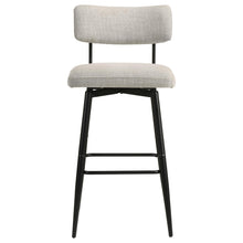Load image into Gallery viewer, Coaster Levine Fabric Upholstered Swivel Bar Chair Shell (Set of 2)