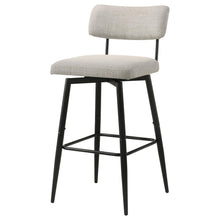 Load image into Gallery viewer, Coaster Levine Fabric Upholstered Swivel Bar Chair Shell (Set of 2)