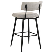 Load image into Gallery viewer, Coaster Levine Fabric Upholstered Swivel Bar Chair Shell (Set of 2)