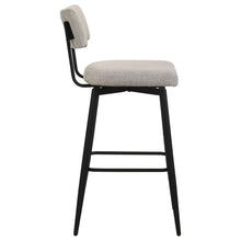 Load image into Gallery viewer, Coaster Levine Fabric Upholstered Swivel Bar Chair Shell (Set of 2)