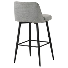 Load image into Gallery viewer, Coaster Mellor Fabric Upholstered Swivel Bar Chair Grey (Set of 2)