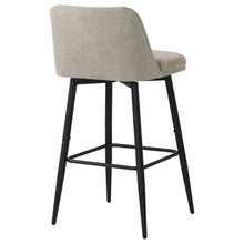 Load image into Gallery viewer, Coaster Mellor Fabric Upholstered Swivel Bar Chair Slate Brown (Set of 2)