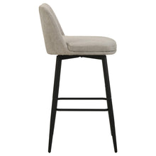 Load image into Gallery viewer, Coaster Mellor Fabric Upholstered Swivel Bar Chair Slate Brown (Set of 2)