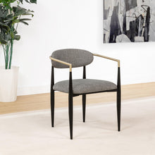 Load image into Gallery viewer, Coaster Bradbury Fabric Upholstered Dining Arm Chair Grey (Set of 2)
