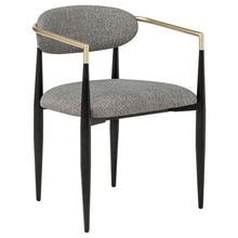 Load image into Gallery viewer, Coaster Bradbury Fabric Upholstered Dining Arm Chair Grey (Set of 2)