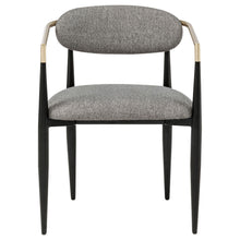 Load image into Gallery viewer, Coaster Bradbury Fabric Upholstered Dining Arm Chair Grey (Set of 2)