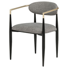 Load image into Gallery viewer, Coaster Bradbury Fabric Upholstered Dining Arm Chair Grey (Set of 2)