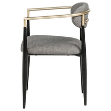 Load image into Gallery viewer, Coaster Bradbury Fabric Upholstered Dining Arm Chair Grey (Set of 2)