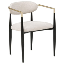 Load image into Gallery viewer, Coaster Bradbury Fabric Upholstered Dining Arm Chair Beige (Set of 2)