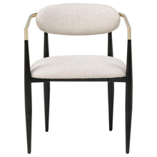 Load image into Gallery viewer, Coaster Bradbury Fabric Upholstered Dining Arm Chair Beige (Set of 2)
