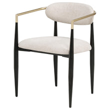 Load image into Gallery viewer, Coaster Bradbury Fabric Upholstered Dining Arm Chair Beige (Set of 2)
