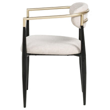 Load image into Gallery viewer, Coaster Bradbury Fabric Upholstered Dining Arm Chair Beige (Set of 2)