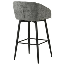Load image into Gallery viewer, Coaster Rainer Fabric Upholstered Swivel Bar Chair Charcoal (Set of 2)