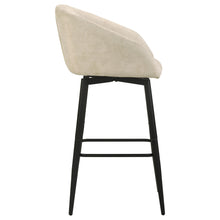 Load image into Gallery viewer, Coaster Rainer Fabric Upholstered Swivel Bar Chair Cream (Set of 2)
