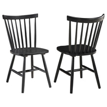 Load image into Gallery viewer, Coaster Hollyoak Windsor Wood Dining Side Chair Black (Set of 2)
