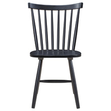 Load image into Gallery viewer, Coaster Hollyoak Windsor Wood Dining Side Chair Black (Set of 2)