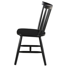 Load image into Gallery viewer, Coaster Hollyoak Windsor Wood Dining Side Chair Black (Set of 2)
