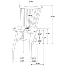 Load image into Gallery viewer, Coaster Hollyoak Windsor Wood Dining Side Chair Black (Set of 2)
