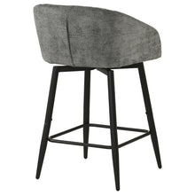 Load image into Gallery viewer, Coaster Rainer Fabric Upholstered Swivel Counter Height Chair Charcoal (Set of 2)