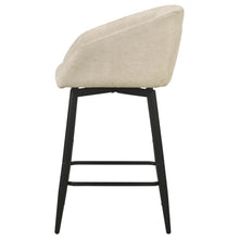 Load image into Gallery viewer, Coaster Rainer Fabric Upholstered Swivel Counter Height Chair Cream (Set of 2)