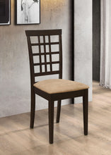Load image into Gallery viewer, Coaster Kelso Lattice Back Dining Side Chair Cappuccino (Set of 2)