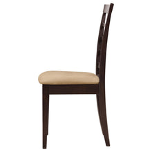 Load image into Gallery viewer, Coaster Kelso Lattice Back Dining Side Chair Cappuccino (Set of 2)