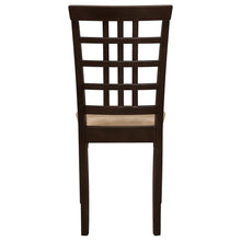 Load image into Gallery viewer, Coaster Kelso Lattice Back Dining Side Chair Cappuccino (Set of 2)