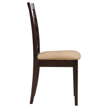 Load image into Gallery viewer, Coaster Kelso Lattice Back Dining Side Chair Cappuccino (Set of 2)
