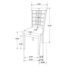 Load image into Gallery viewer, Coaster Kelso Lattice Back Dining Side Chair Cappuccino (Set of 2)