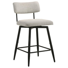 Load image into Gallery viewer, Coaster Levine Fabric Upholstered Swivel Counter Chair Shell (Set of 2)