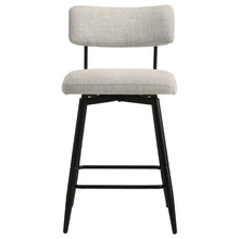 Load image into Gallery viewer, Coaster Levine Fabric Upholstered Swivel Counter Chair Shell (Set of 2)