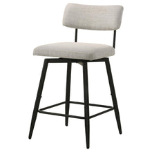 Load image into Gallery viewer, Coaster Levine Fabric Upholstered Swivel Counter Chair Shell (Set of 2)