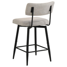 Load image into Gallery viewer, Coaster Levine Fabric Upholstered Swivel Counter Chair Shell (Set of 2)