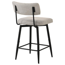 Load image into Gallery viewer, Coaster Levine Fabric Upholstered Swivel Counter Chair Shell (Set of 2)