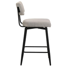 Load image into Gallery viewer, Coaster Levine Fabric Upholstered Swivel Counter Chair Shell (Set of 2)