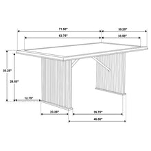 Load image into Gallery viewer, Coaster Sherwood 72-inch Rectangular Dining Table Brown
