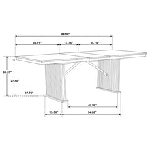 Load image into Gallery viewer, Coaster Adina 89-inch Extension Dining Table Distressed Light Brown
